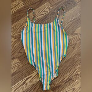 J.Crew Playa printed super-scoopback one-piece swimsuit